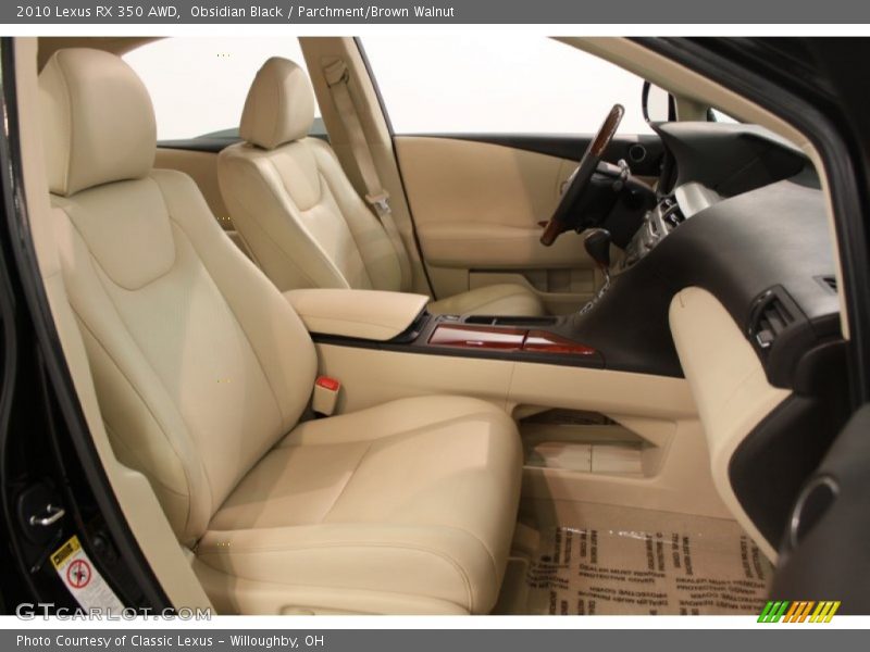 Obsidian Black / Parchment/Brown Walnut 2010 Lexus RX 350 AWD