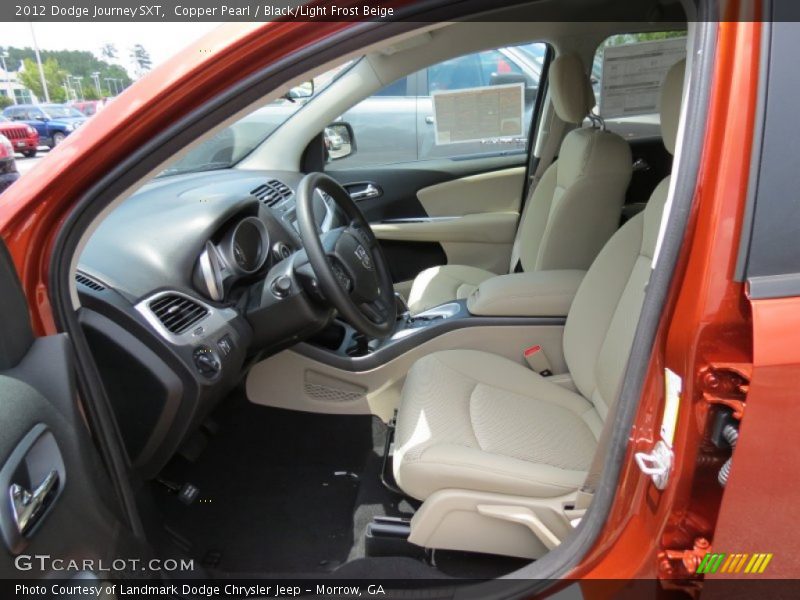  2012 Journey SXT Black/Light Frost Beige Interior