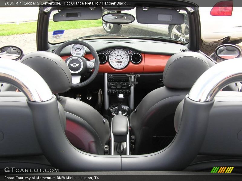 Hot Orange Metallic / Panther Black 2006 Mini Cooper S Convertible