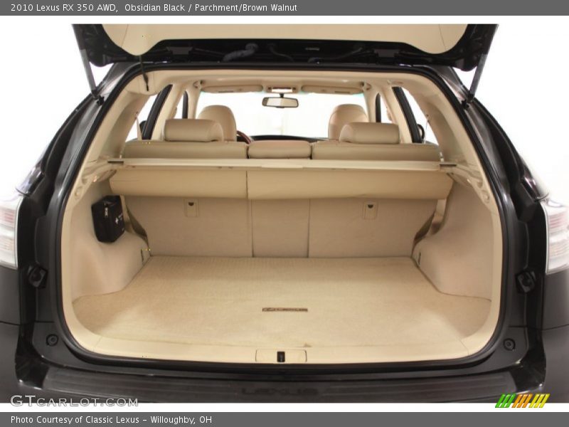 Obsidian Black / Parchment/Brown Walnut 2010 Lexus RX 350 AWD