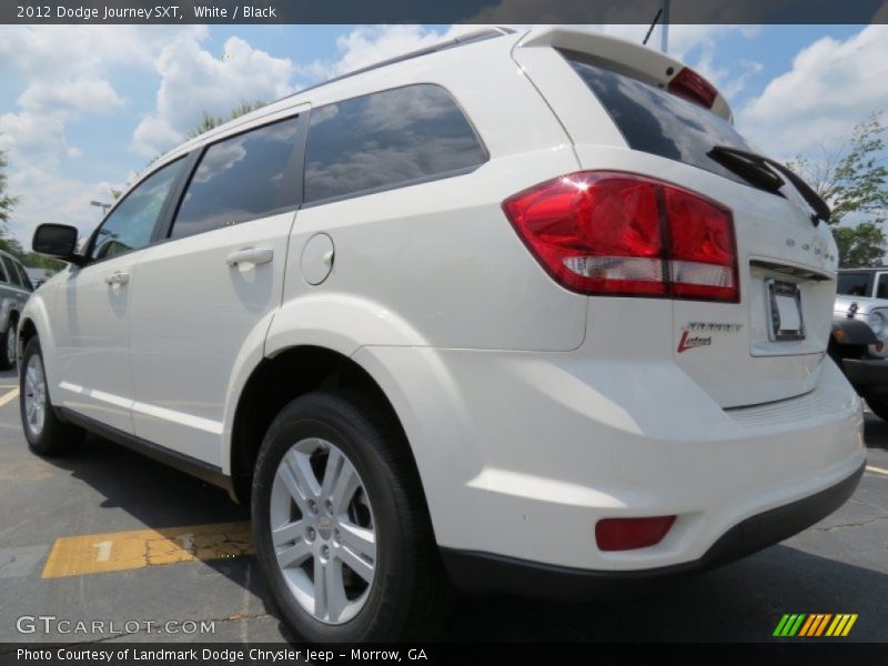 White / Black 2012 Dodge Journey SXT