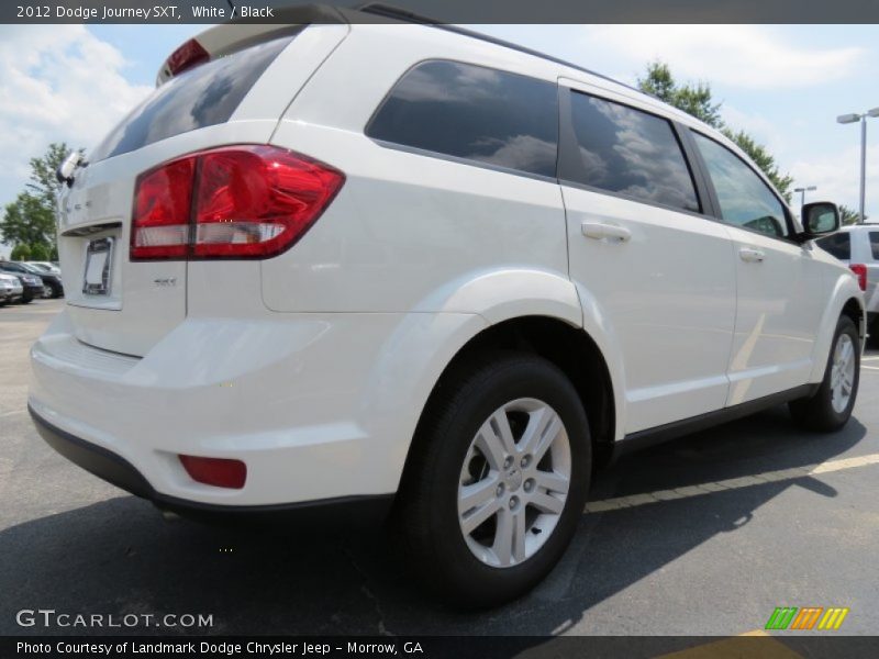 White / Black 2012 Dodge Journey SXT