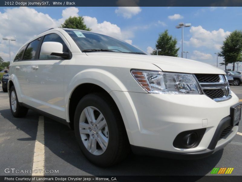 White / Black 2012 Dodge Journey SXT