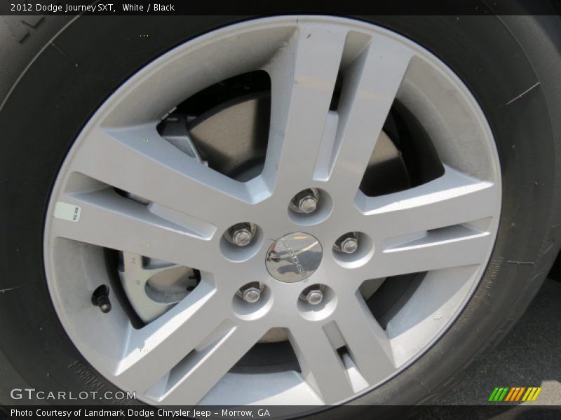 White / Black 2012 Dodge Journey SXT