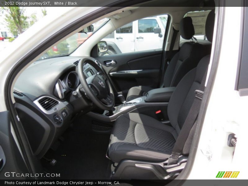 White / Black 2012 Dodge Journey SXT