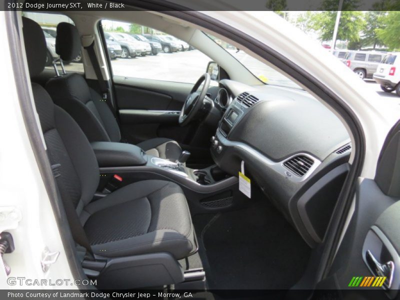 White / Black 2012 Dodge Journey SXT