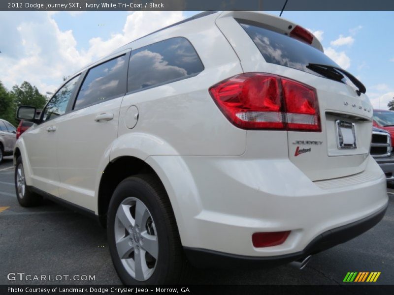 Ivory White Tri-Coat / Black 2012 Dodge Journey SXT