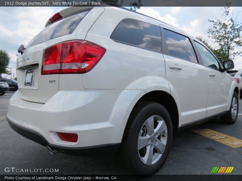Ivory White Tri-Coat / Black 2012 Dodge Journey SXT