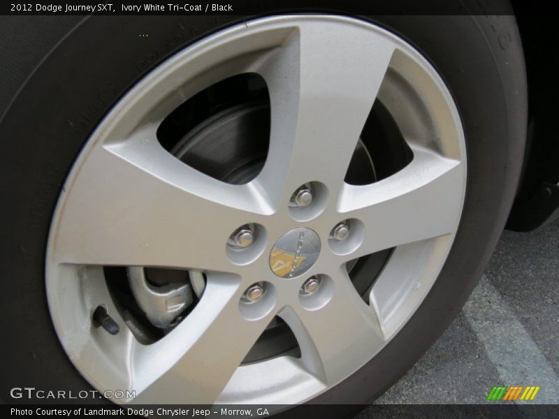Ivory White Tri-Coat / Black 2012 Dodge Journey SXT