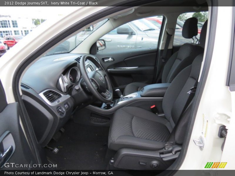 Ivory White Tri-Coat / Black 2012 Dodge Journey SXT