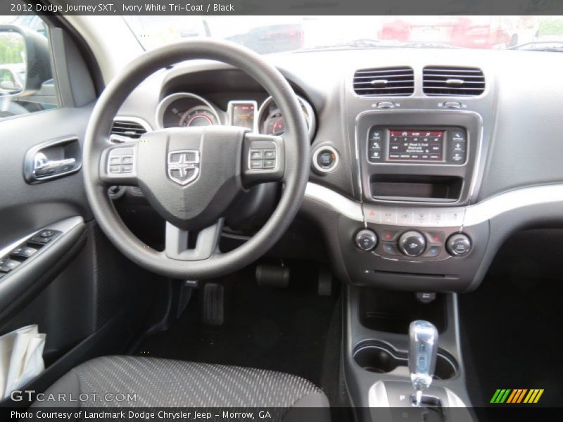 Ivory White Tri-Coat / Black 2012 Dodge Journey SXT