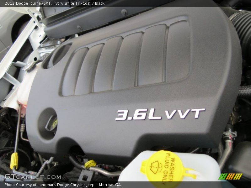 Ivory White Tri-Coat / Black 2012 Dodge Journey SXT