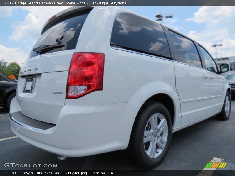 Stone White / Black/Light Graystone 2012 Dodge Grand Caravan Crew