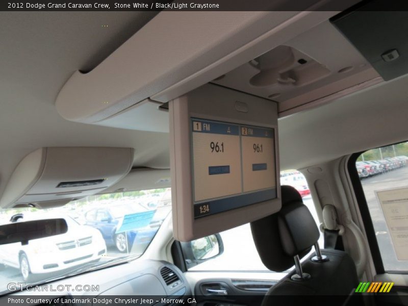 Stone White / Black/Light Graystone 2012 Dodge Grand Caravan Crew