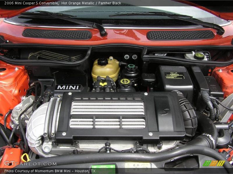 Hot Orange Metallic / Panther Black 2006 Mini Cooper S Convertible