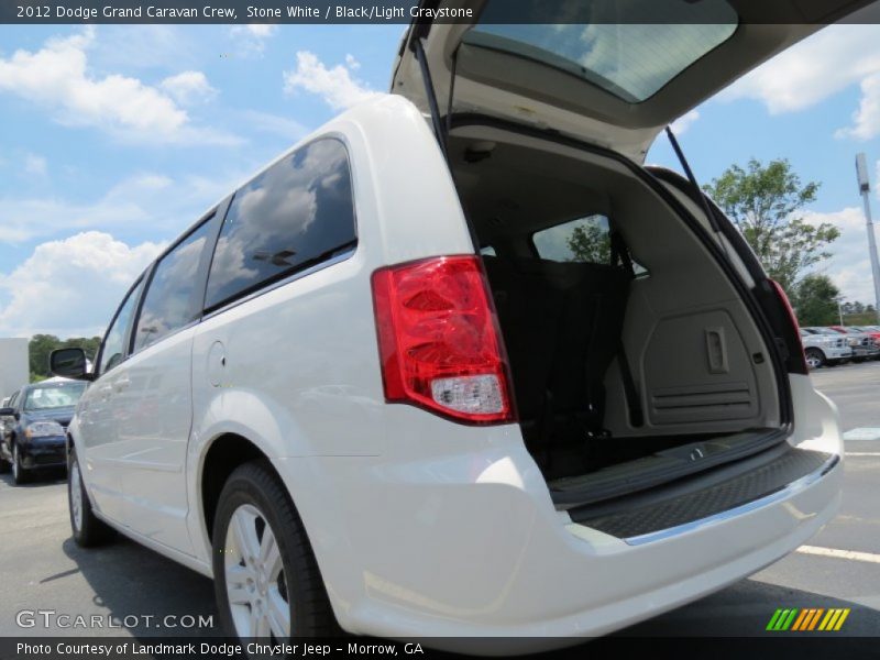 Stone White / Black/Light Graystone 2012 Dodge Grand Caravan Crew