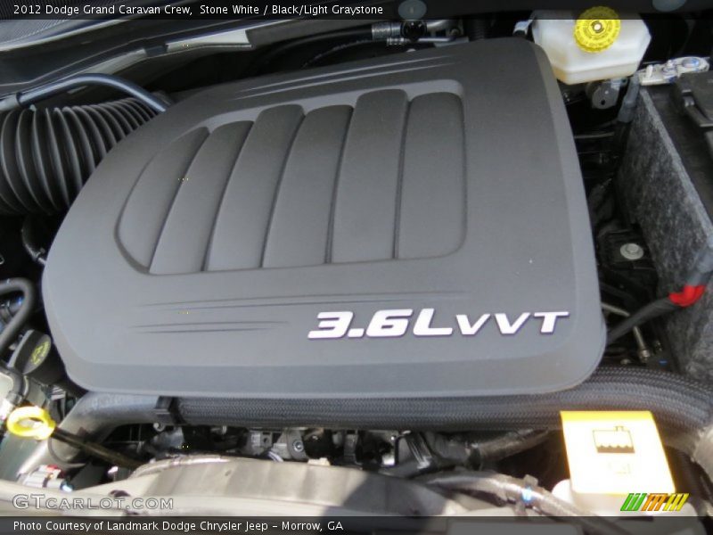 Stone White / Black/Light Graystone 2012 Dodge Grand Caravan Crew