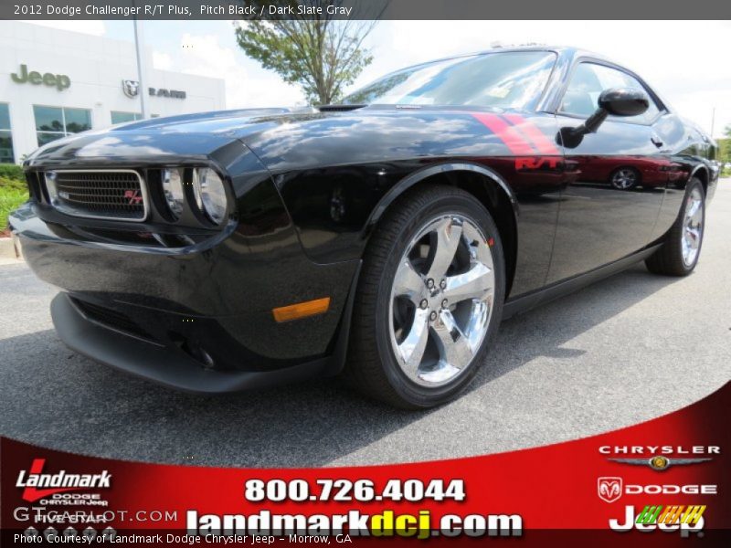 Pitch Black / Dark Slate Gray 2012 Dodge Challenger R/T Plus