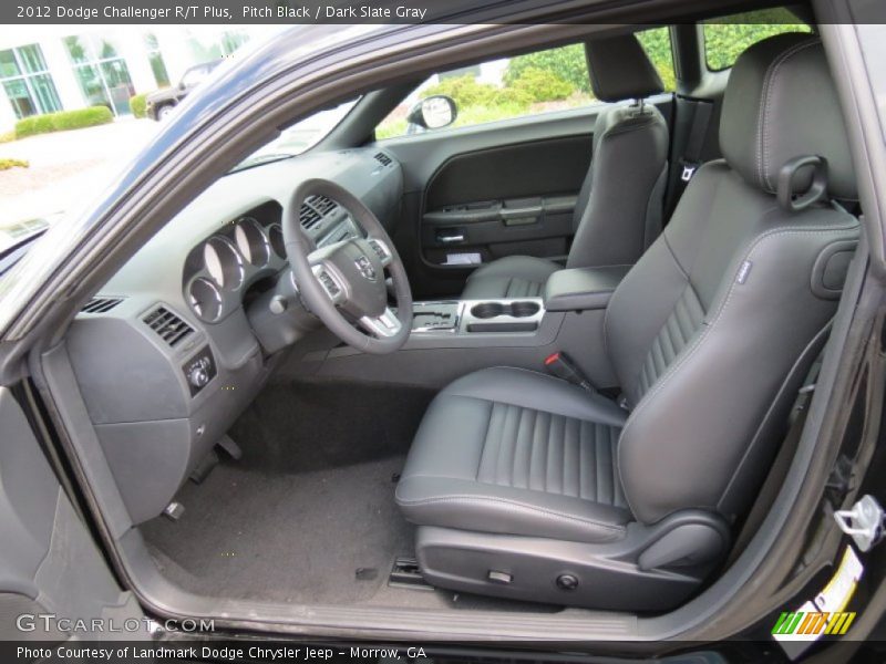 Pitch Black / Dark Slate Gray 2012 Dodge Challenger R/T Plus