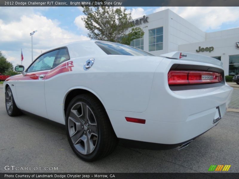 Bright White / Dark Slate Gray 2012 Dodge Challenger R/T Classic