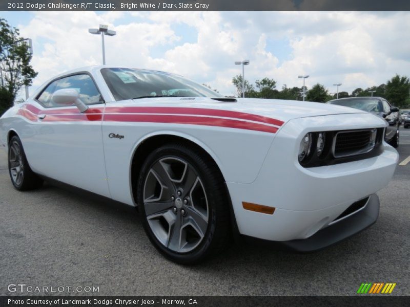Bright White / Dark Slate Gray 2012 Dodge Challenger R/T Classic