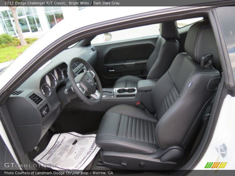 Bright White / Dark Slate Gray 2012 Dodge Challenger R/T Classic