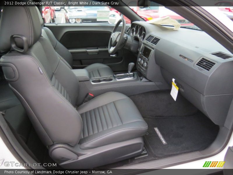 Bright White / Dark Slate Gray 2012 Dodge Challenger R/T Classic