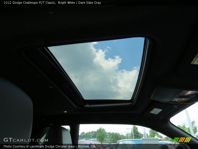 Bright White / Dark Slate Gray 2012 Dodge Challenger R/T Classic
