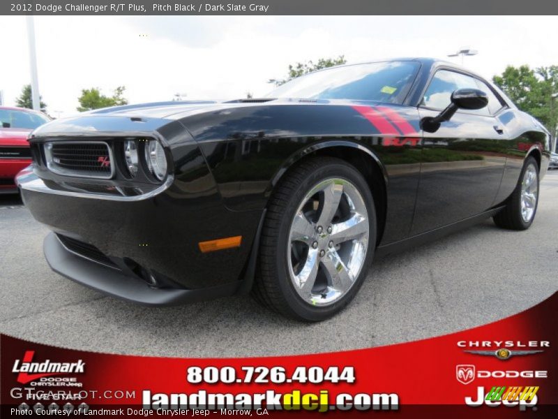 Pitch Black / Dark Slate Gray 2012 Dodge Challenger R/T Plus