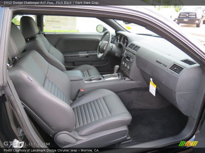 Pitch Black / Dark Slate Gray 2012 Dodge Challenger R/T Plus