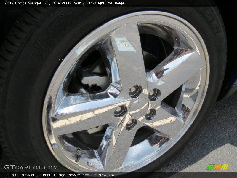 Blue Streak Pearl / Black/Light Frost Beige 2012 Dodge Avenger SXT