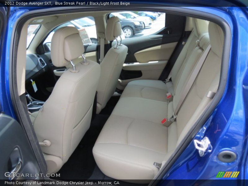 Blue Streak Pearl / Black/Light Frost Beige 2012 Dodge Avenger SXT