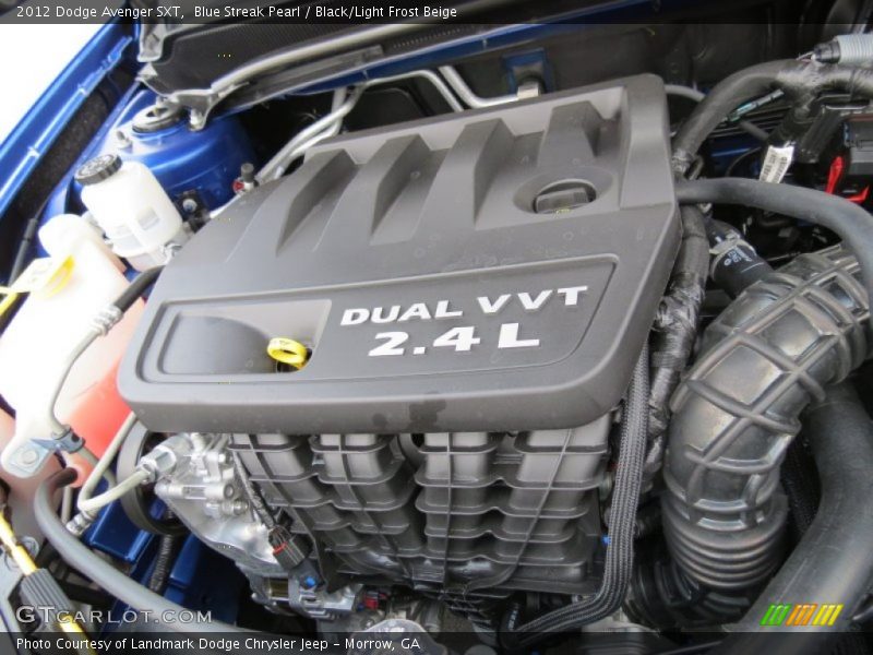 Blue Streak Pearl / Black/Light Frost Beige 2012 Dodge Avenger SXT
