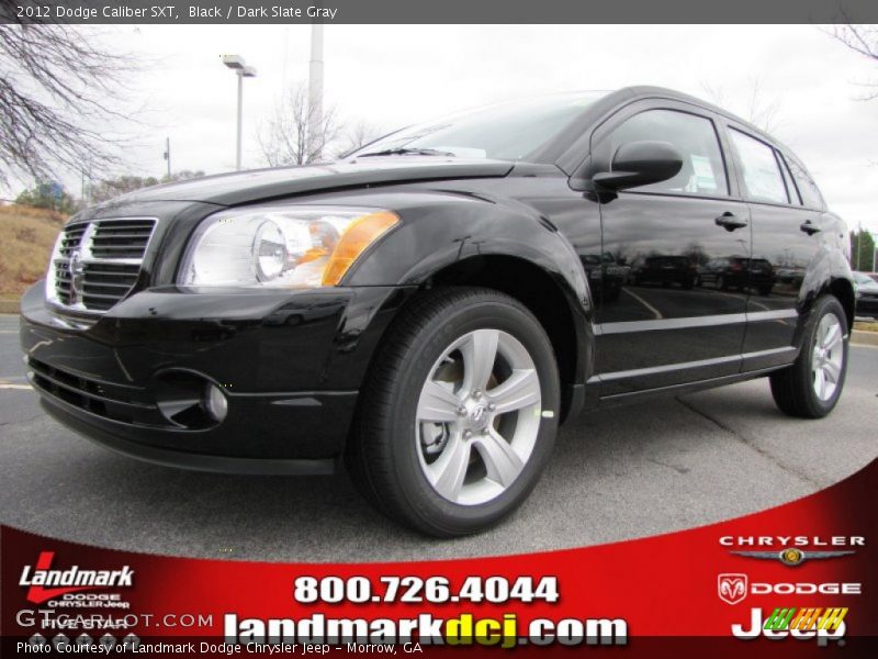 Black / Dark Slate Gray 2012 Dodge Caliber SXT