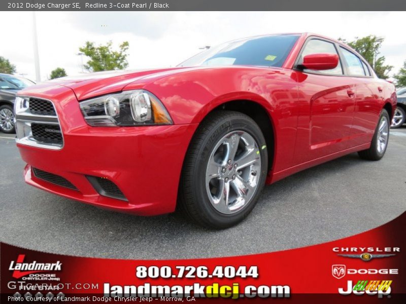 Redline 3-Coat Pearl / Black 2012 Dodge Charger SE