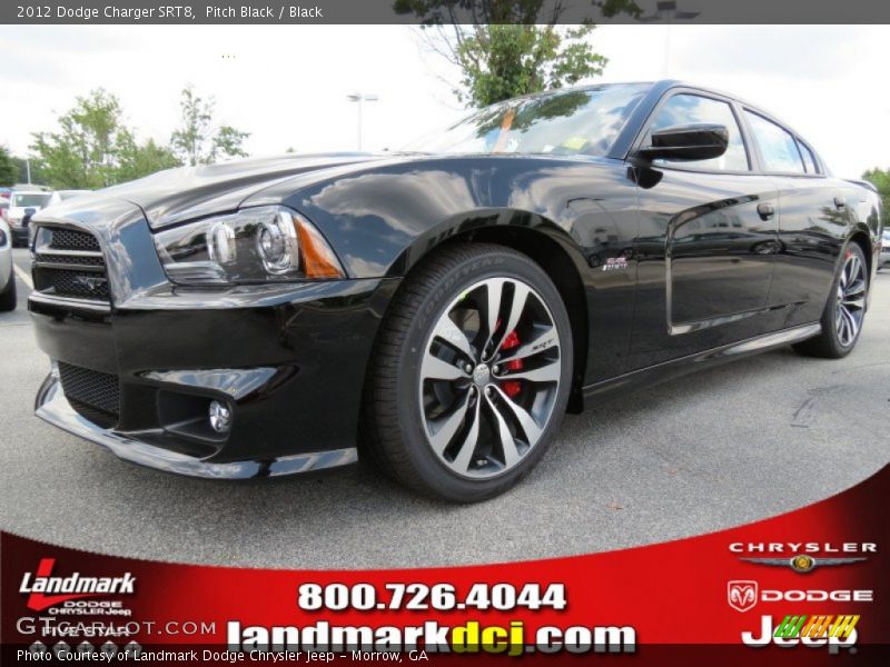 Pitch Black / Black 2012 Dodge Charger SRT8