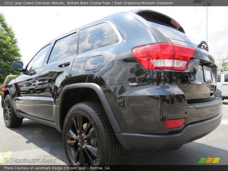Brilliant Black Crystal Pearl / Dark Graystone/Medium Graystone 2012 Jeep Grand Cherokee Altitude