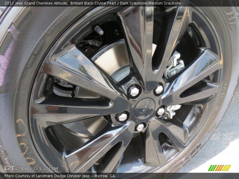 Brilliant Black Crystal Pearl / Dark Graystone/Medium Graystone 2012 Jeep Grand Cherokee Altitude