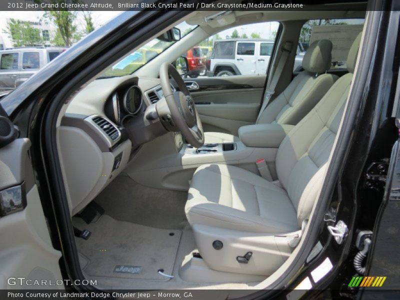 Brilliant Black Crystal Pearl / Dark Graystone/Medium Graystone 2012 Jeep Grand Cherokee Altitude