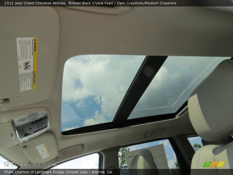 Brilliant Black Crystal Pearl / Dark Graystone/Medium Graystone 2012 Jeep Grand Cherokee Altitude