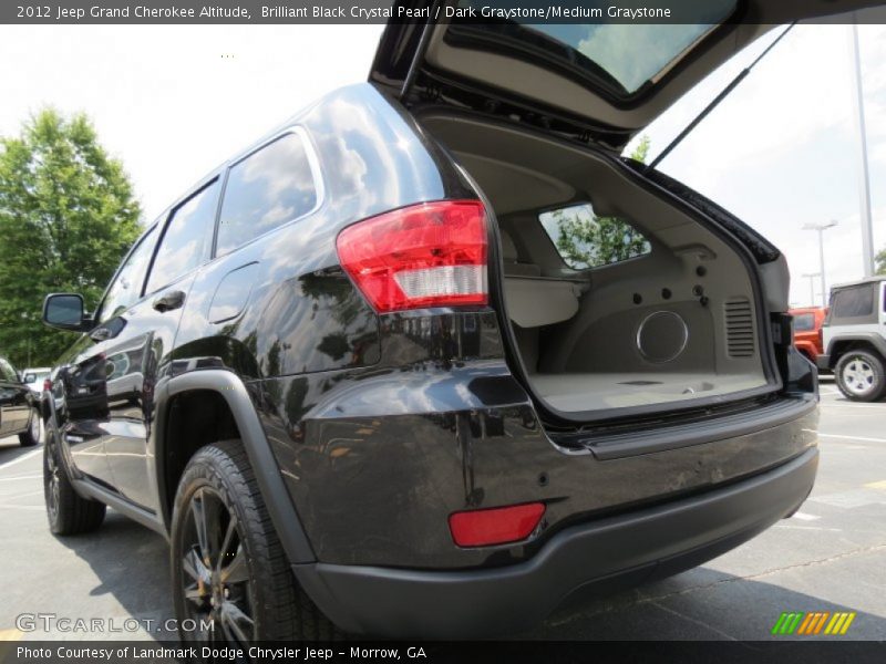 Brilliant Black Crystal Pearl / Dark Graystone/Medium Graystone 2012 Jeep Grand Cherokee Altitude