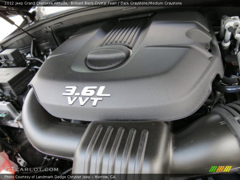 Brilliant Black Crystal Pearl / Dark Graystone/Medium Graystone 2012 Jeep Grand Cherokee Altitude