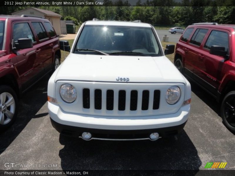 Bright White / Dark Slate Gray 2012 Jeep Patriot Altitude