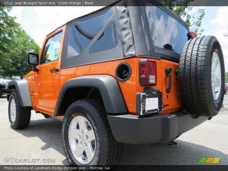 Crush Orange / Black 2012 Jeep Wrangler Sport 4x4