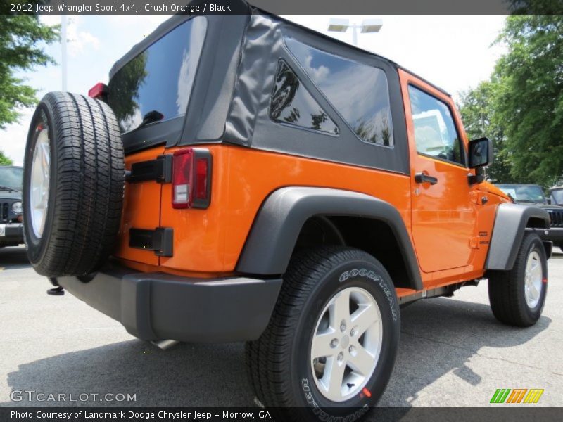 Crush Orange / Black 2012 Jeep Wrangler Sport 4x4