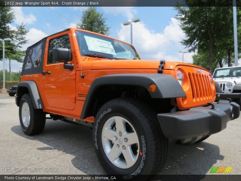 Crush Orange / Black 2012 Jeep Wrangler Sport 4x4