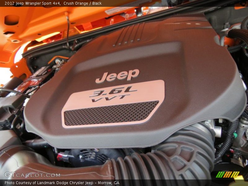 Crush Orange / Black 2012 Jeep Wrangler Sport 4x4