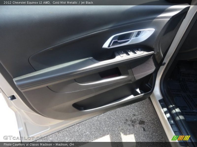 Gold Mist Metallic / Jet Black 2012 Chevrolet Equinox LS AWD