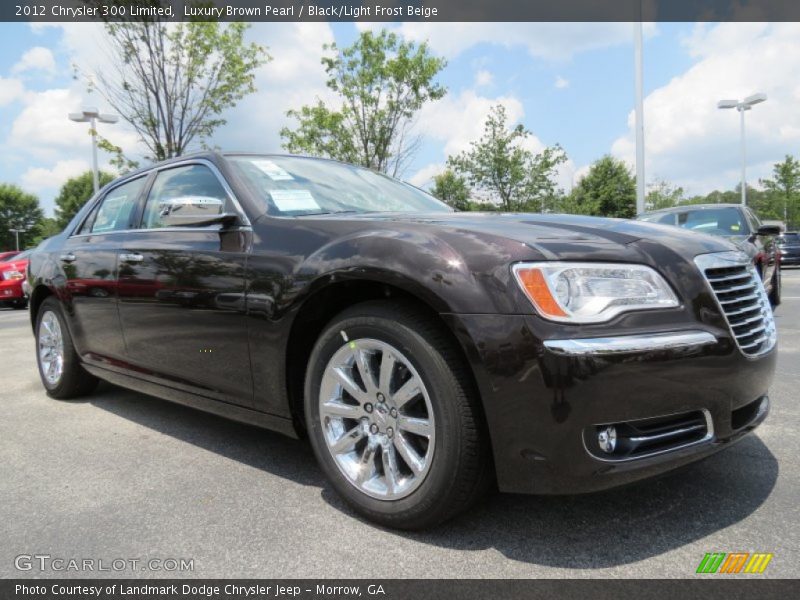 Luxury Brown Pearl / Black/Light Frost Beige 2012 Chrysler 300 Limited