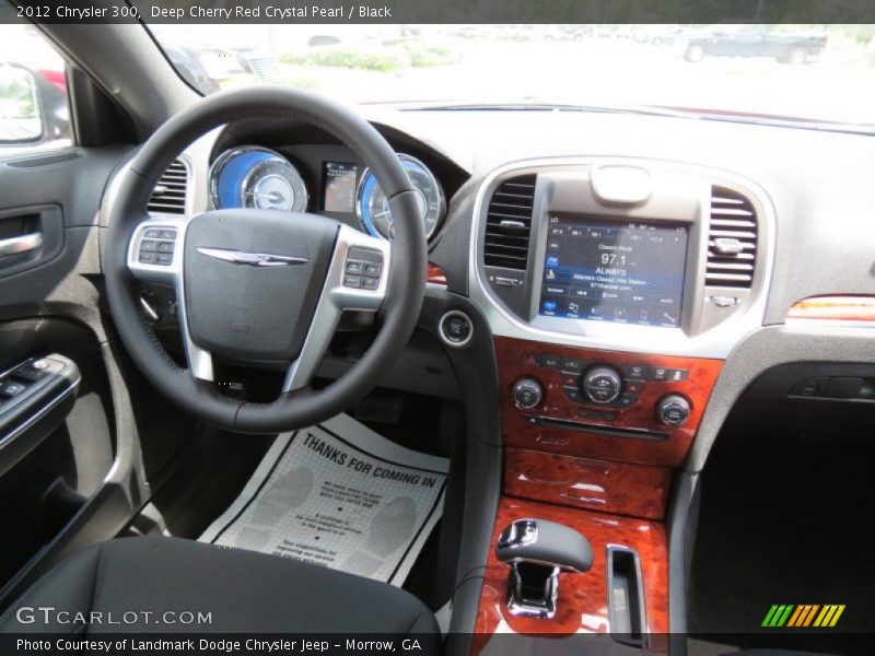 Deep Cherry Red Crystal Pearl / Black 2012 Chrysler 300